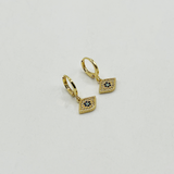 Third Eye Hoop Earring in Gold