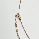 Diamante Cross Necklace in Gold