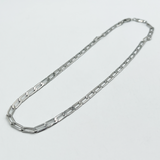 Flat Linked Chain Necklace in Silver