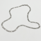 Figaro Chain Necklace in Silver