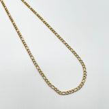Figaro Chain Necklace in Gold