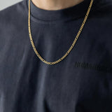 Figaro Chain Necklace in Gold