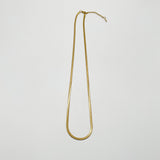 Slim Snake Chain Necklace in Gold