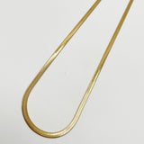 Slim Snake Chain Necklace in Gold