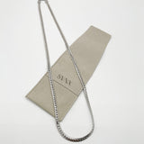 Interlocked Chain Necklace in Silver