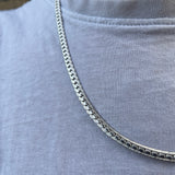 Interlocked Chain Necklace in Silver