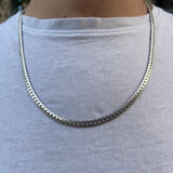 Interlocked Chain Necklace in Silver