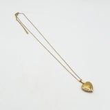 Large Heart Locket Necklace in Gold - Gift Boxed - svnx