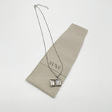 Booklet Locket Pendant Necklace in Silver
