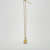 Booklet Locket Pendant Necklace in Gold