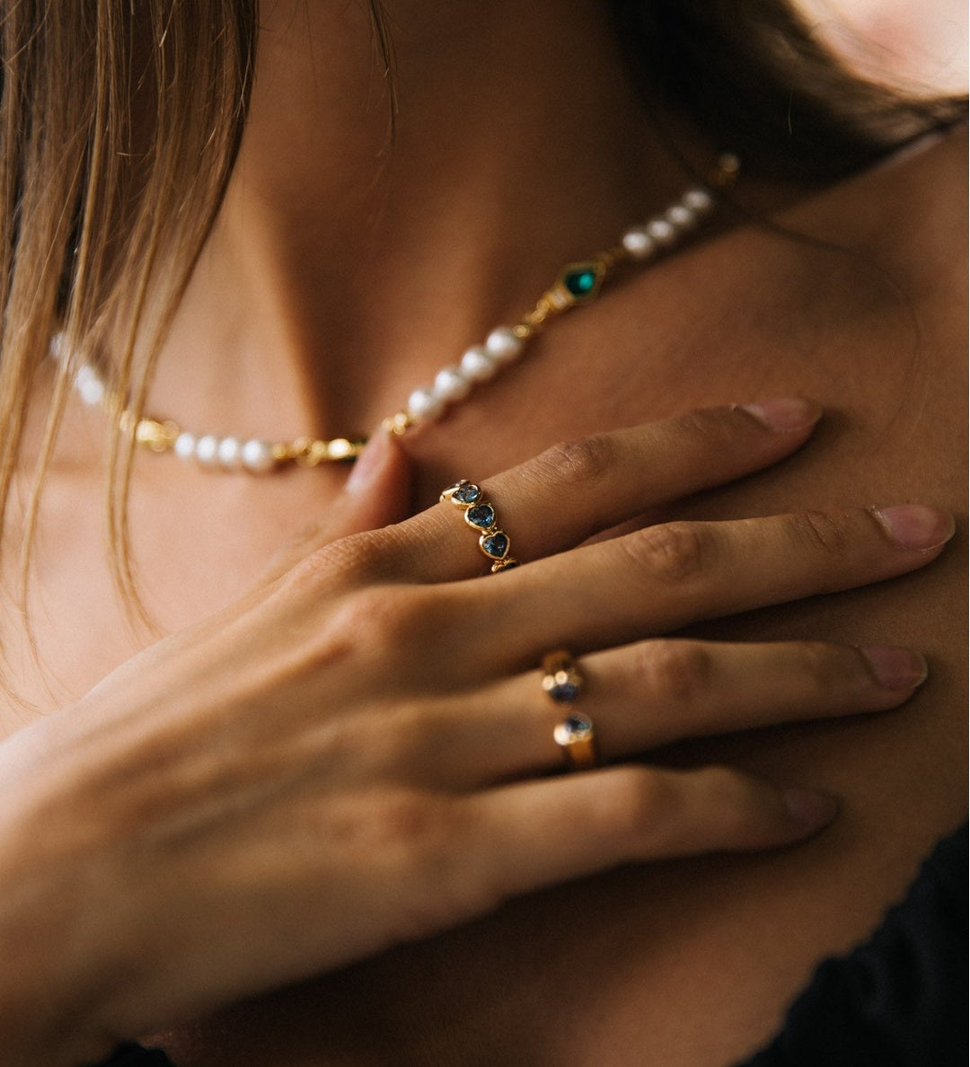 The 'Atlas' Ring in Gold and Blue