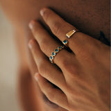 The 'Atlas' Ring in Gold and Blue