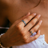 The 'Atlas' Ring in Silver and Blue