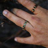 The Atlas' Ring in Gold and Green