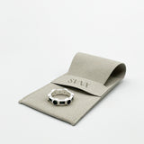 The 'Knox' Ring in Silver and Green