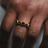 The 'Knox' Ring in Gold and Green
