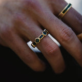 The 'Knox' Ring in Gold and Green