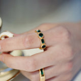 The 'Knox' Ring in Gold and Green
