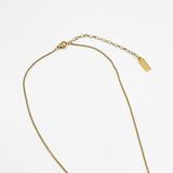 Emerald Green Diamante Heart Necklace in Gold - Gift Boxed