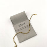 Heart Link Bracelet in Gold