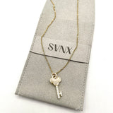Key Diamante Pendant Necklace - svnx