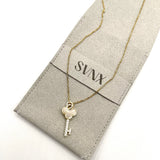 Key Diamante Pendant Necklace - svnx