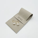 Baroque Pearl Earrings in Gold