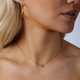 Mini Crystal Heart Necklace in Gold - Gift Boxed - svnx