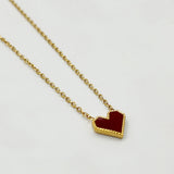 Red Heart Pendant Necklace