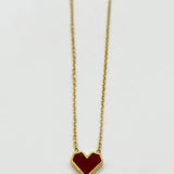 Red Heart Pendant Necklace