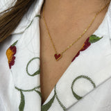 Red Heart Pendant Necklace