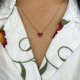 Red Heart Pendant Necklace