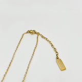 Mini Clover Necklace in Gold Black