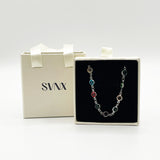 Round Crystal Necklace in Multi - Gift Boxed