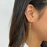 Square Crystal Drop Earrings