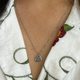 Mini Heart Pendant Necklace in Silver