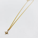 Mini Star Pendant Necklace in Gold