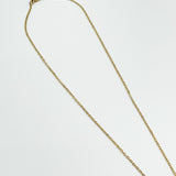 Mini Heart & August Birthstone Necklace in Gold
