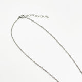 Mini Heart & September Birthstone Necklace in Silver - Gift Boxed