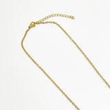 Mini Heart & September Birthstone Necklace in Gold - Gift Boxed