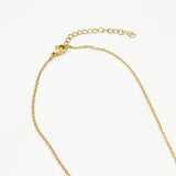 Mini Heart & November Birthstone Necklace in Gold - Gift Boxed
