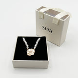 French Camellia Pearl Necklace