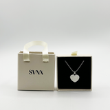 Heart Shape Pendant Necklace in Silver - Gift boxed