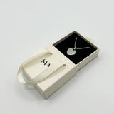 Heart Shape Pendant Necklace in Silver - Gift boxed