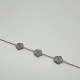 Floral Bracelet in Silver