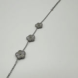 Floral Bracelet in Silver