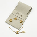 Floral Bracelet in Gold