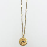 Black Evil Eye Pendant Necklace