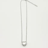 Moonstone Heart Necklace & Earrings Set In Silver - Gift Boxed