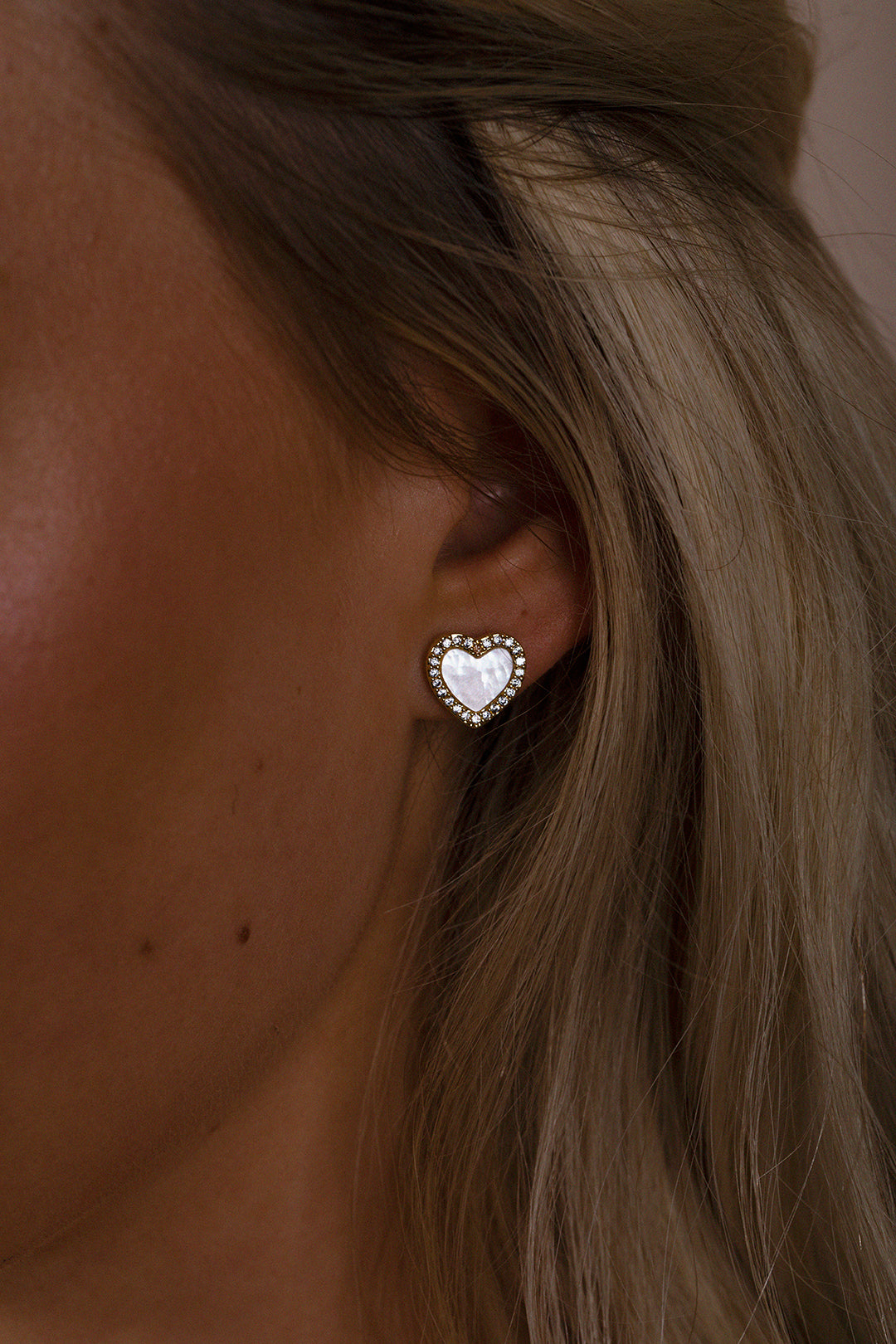 Heart Necklace & Earrings Set In Silver - Gift Boxed - svnx